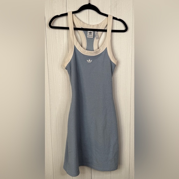 Adidas Light Blue Terrycloth Racerback Dress - Picture 3 of 6